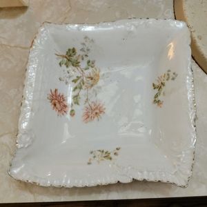 Vintage German Carl Tielsch Square Bowl